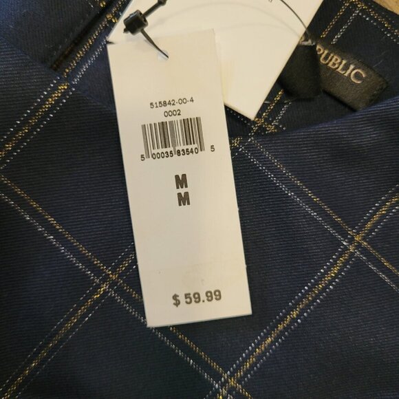 NWT BANANA REPUBLIC | Plaid Shine Shell Tank Top | Sz. M - Picture 5 of 7